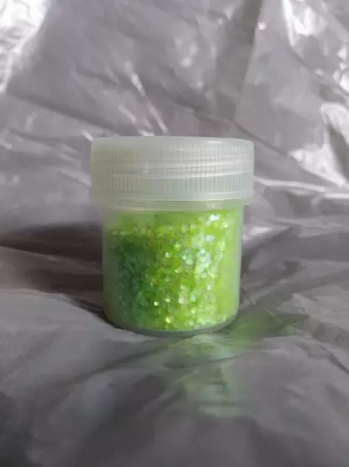 Блискітка салатово-райдужна UV 1,0 мм