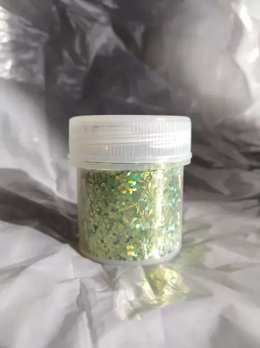 Блискітка оливкова голографічна 1.0 мм