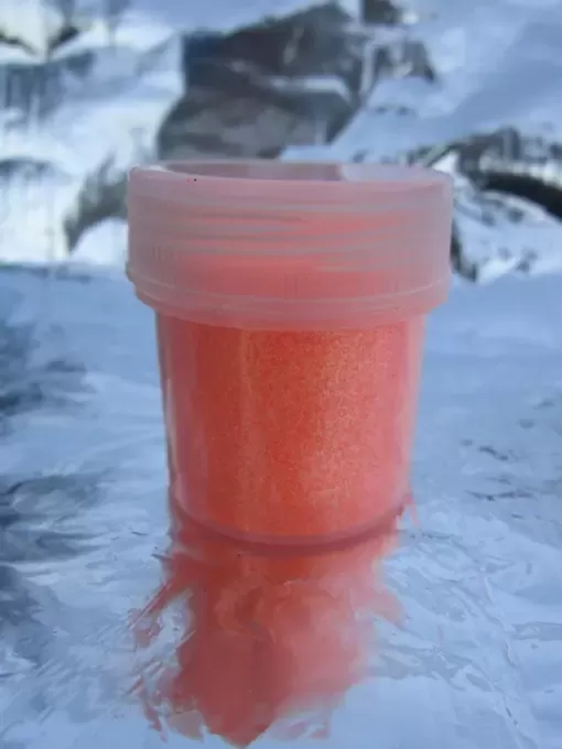 Блискітка оранжевая UV 0,2 мм