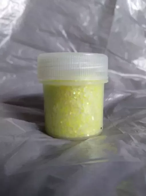 Блискітка жовто-райдужна UV 1,0 мм