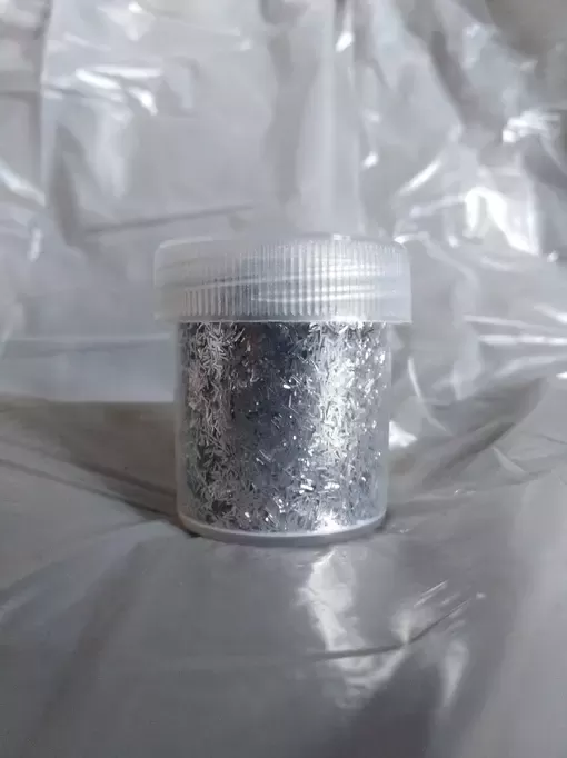 Блискітка срібна смужка