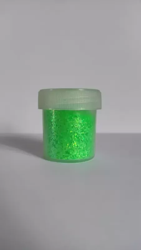 Блискітка зелена-райдужна UV 0.6 мм